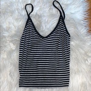 Brandy Melville Striped Crop Top
